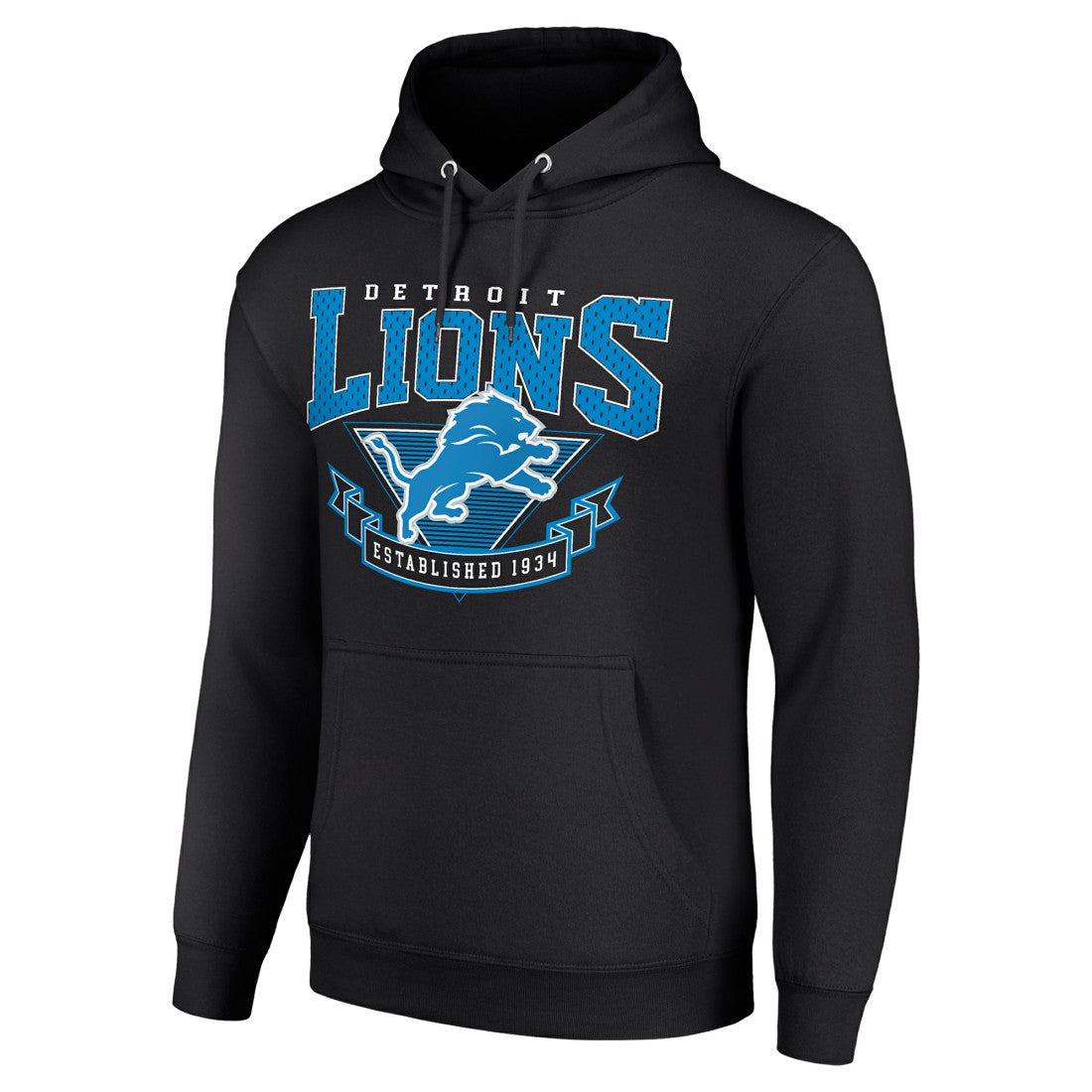Detroit Lions Starter ‘80s Inspired Pullover Hoodie Black - NFL