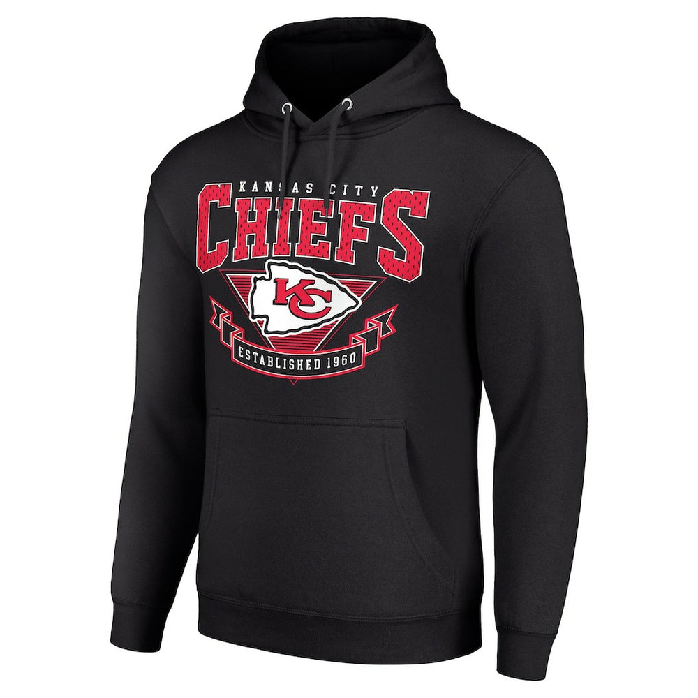 Kansas City Chiefs Starter ‘80s Inspired Pullover Hoodie Black - NFL