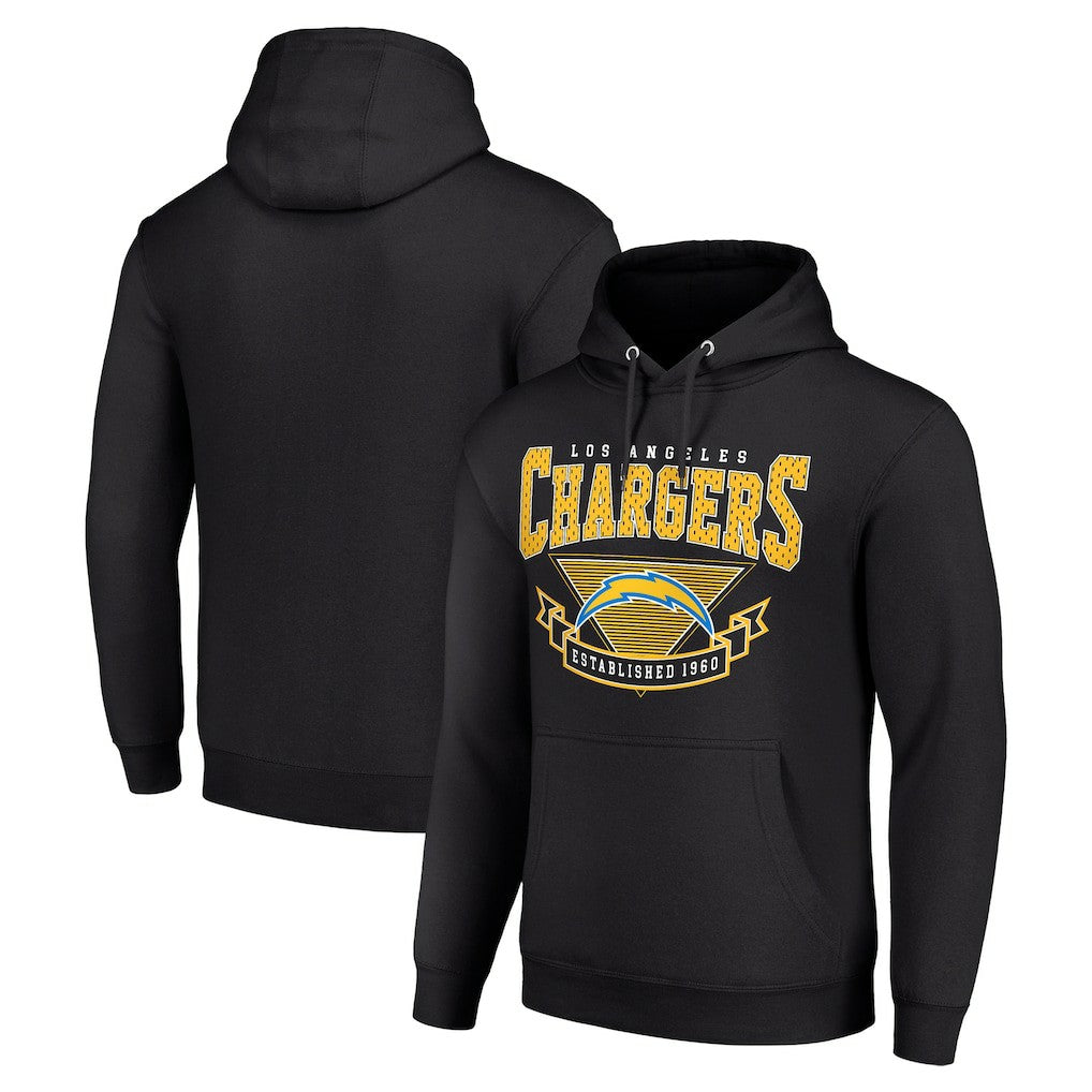 Los Angeles Chargers Starter ‘80s Inspired Pullover Hoodie Black - NFL