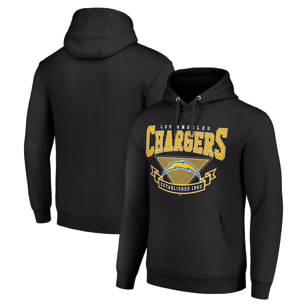 Los Angeles Chargers Starter ‘80s Inspired Pullover Hoodie Black - NFL