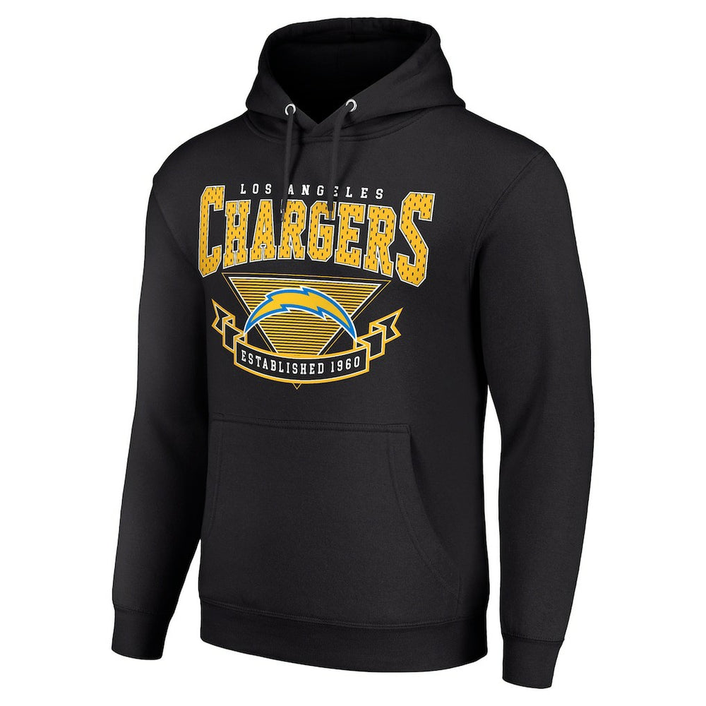 Los Angeles Chargers Starter ‘80s Inspired Pullover Hoodie Black - NFL