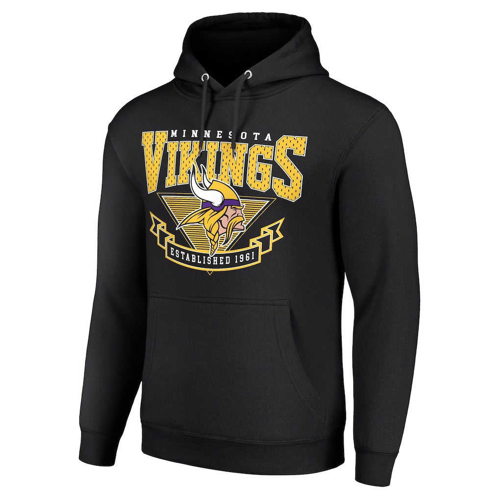 Minnesota Vikings Starter ‘80s Inspired Pullover Hoodie Black - NFL