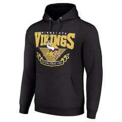 Minnesota Vikings Starter ‘80s Inspired Pullover Hoodie Black - NFL