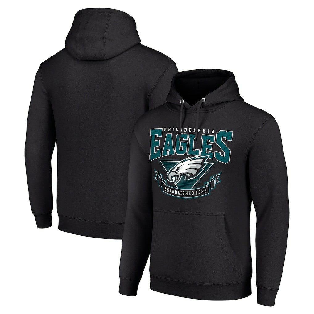 Philadelphia Eagles Starter ‘80s Inspired Pullover Hoodie Black - NFL