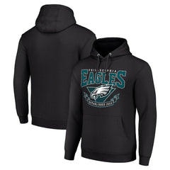 Philadelphia Eagles Starter ‘80s Inspired Pullover Hoodie Black - NFL