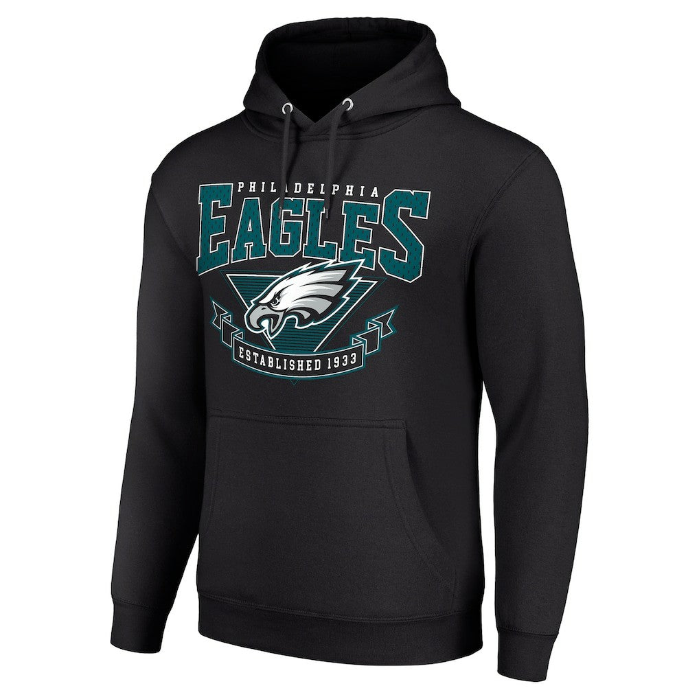 Philadelphia Eagles Starter ‘80s Inspired Pullover Hoodie Black - NFL