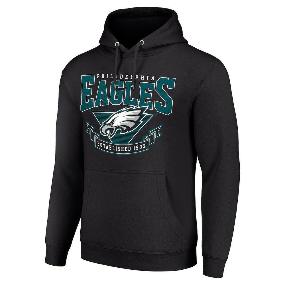 Philadelphia Eagles Starter ‘80s Inspired Pullover Hoodie Black - NFL