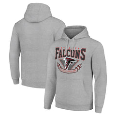 Atlanta Falcons Starter ‘80s Inspired Pullover Hoodie Heather Gray - NFL