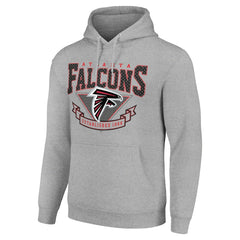 Atlanta Falcons Starter ‘80s Inspired Pullover Hoodie Heather Gray - NFL