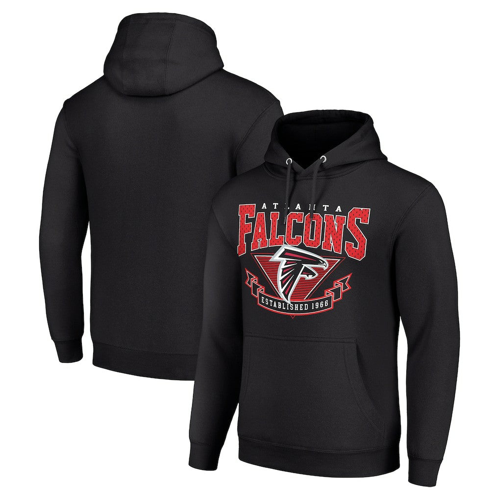 Atlanta Falcons Starter ‘80s Inspired Pullover Hoodie Black - NFL