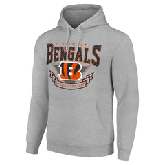 Cincinnati Bengals Starter ‘80s Inspired Pullover Hoodie Heather Gray - NFL