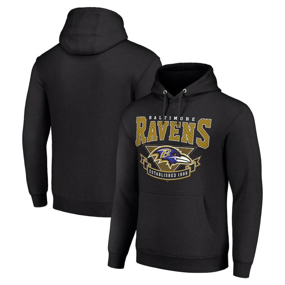 Baltimore Ravens Starter ‘80s Inspired Pullover Hoodie Black - NFL