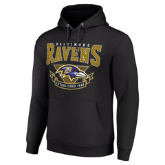 Baltimore Ravens Starter ‘80s Inspired Pullover Hoodie Black - NFL