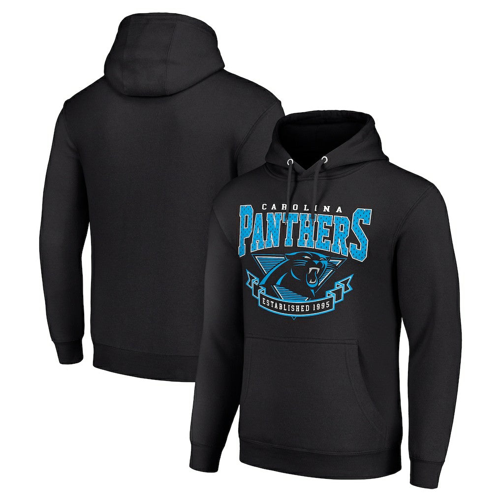 Carolina Panthers Starter ‘80s Inspired Pullover Hoodie Black - NFL