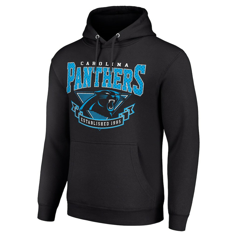 Carolina Panthers Starter ‘80s Inspired Pullover Hoodie Black - NFL