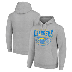 Los Angeles Chargers Starter ‘80s Inspired Pullover Hoodie Heather Gray - NFL