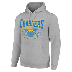 Los Angeles Chargers Starter ‘80s Inspired Pullover Hoodie Heather Gray - NFL