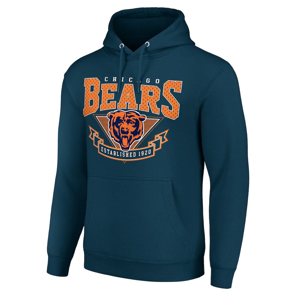 Chicago Bears Starter ‘80s Inspired Pullover Hoodie Navy - NFL