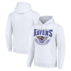 Baltimore Ravens Starter ‘80s Inspired Pullover Hoodie White - NFL