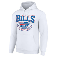 Buffalo Bills Starter ‘80s Inspired Pullover Hoodie White - NFL
