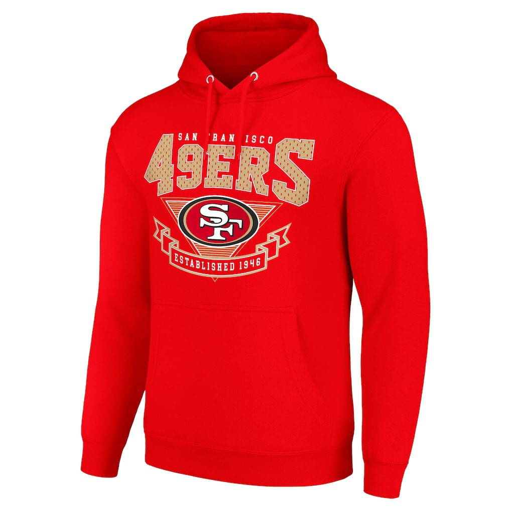 San Francisco 49ers Starter ‘80s Inspired Pullover Hoodie Scarlet - NFL