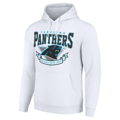 Carolina Panthers Starter ‘80s Inspired Pullover Hoodie White - NFL