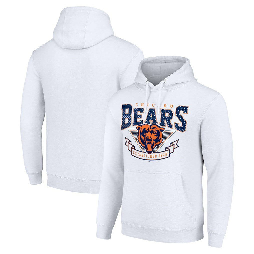 Chicago Bears Starter ‘80s Inspired Pullover Hoodie White - NFL