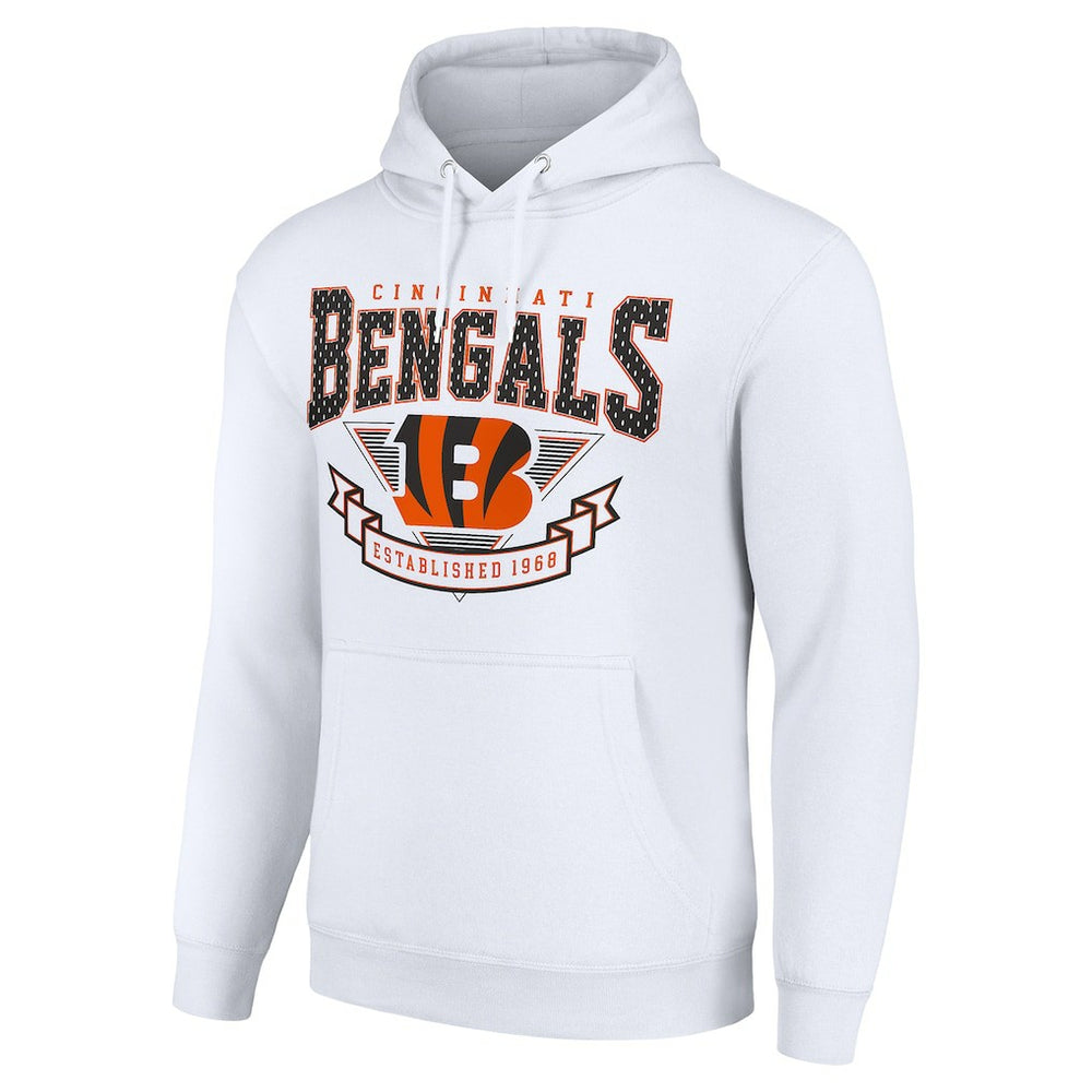 Cincinnati Bengals Starter ‘80s Inspired Pullover Hoodie White - NFL