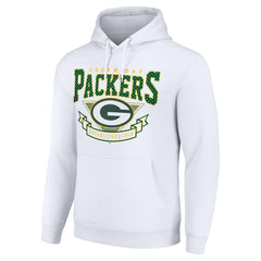 Green Bay Packers Starter ‘80s Inspired Pullover Hoodie White - NFL
