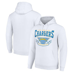 Los Angeles Chargers Starter ‘80s Inspired Pullover Hoodie White - NFL