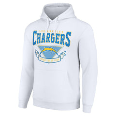 Los Angeles Chargers Starter ‘80s Inspired Pullover Hoodie White - NFL