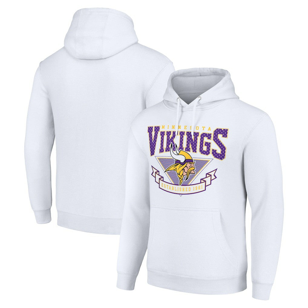 Minnesota Vikings Starter ‘80s Inspired Pullover Hoodie White - NFL