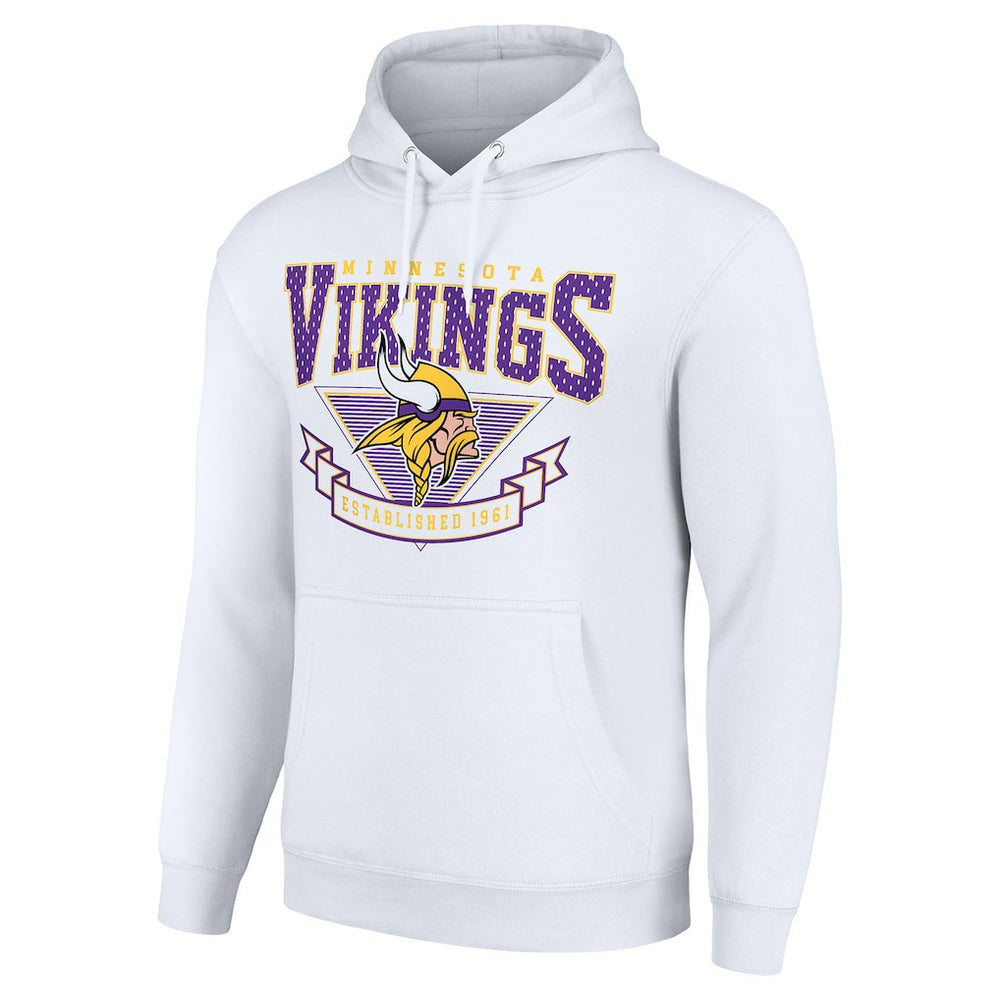 Minnesota Vikings Starter ‘80s Inspired Pullover Hoodie White - NFL