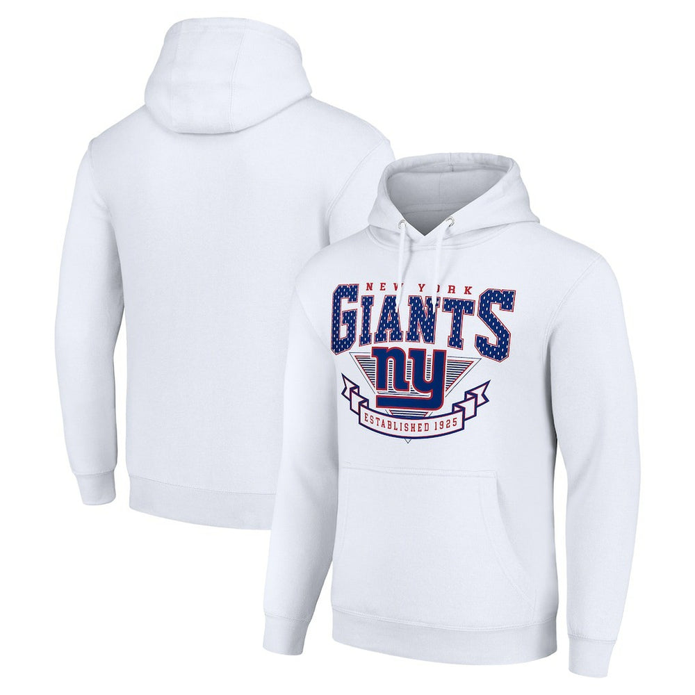 New York Giants Starter ‘80s Inspired Pullover Hoodie White - NFL