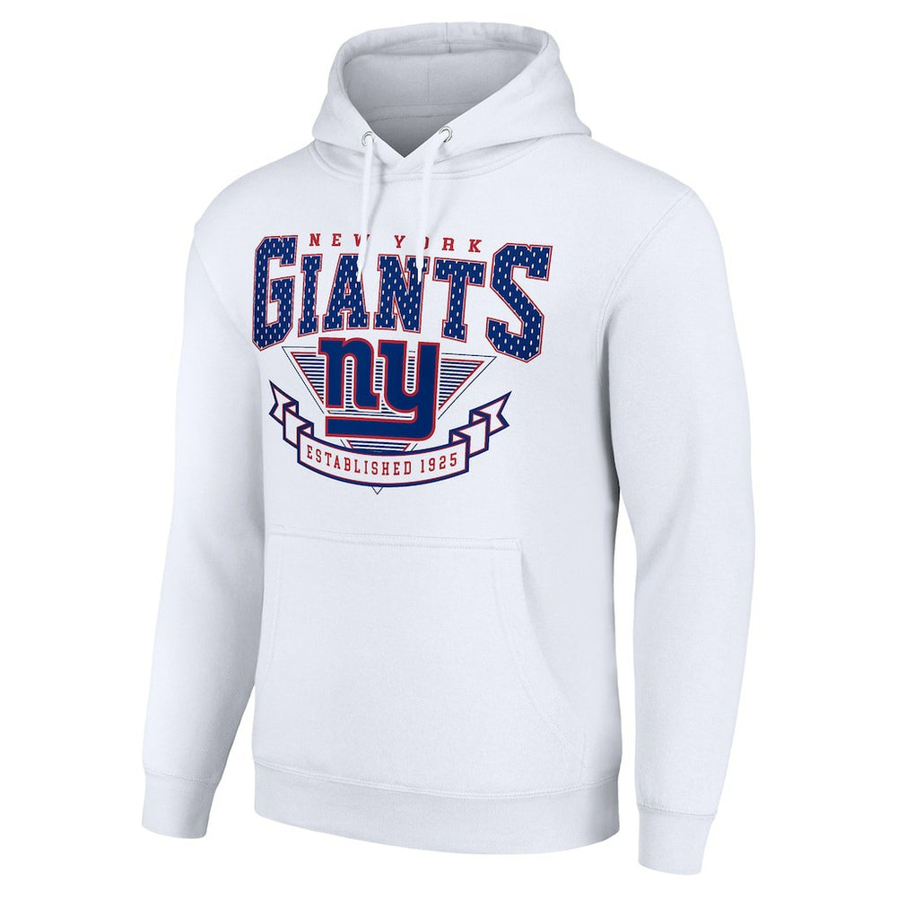 New York Giants Starter ‘80s Inspired Pullover Hoodie White - NFL