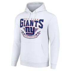 New York Giants Starter ‘80s Inspired Pullover Hoodie White - NFL