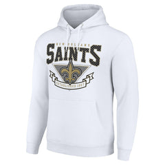 New Orleans Saints Starter ‘80s Inspired Pullover Hoodie White - NFL