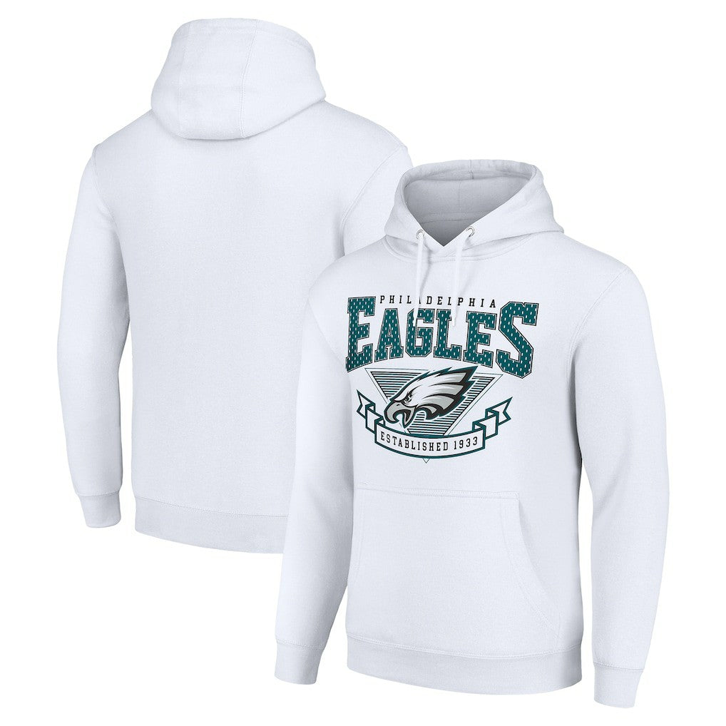 Philadelphia Eagles Starter ‘80s Inspired Pullover Hoodie White - NFL