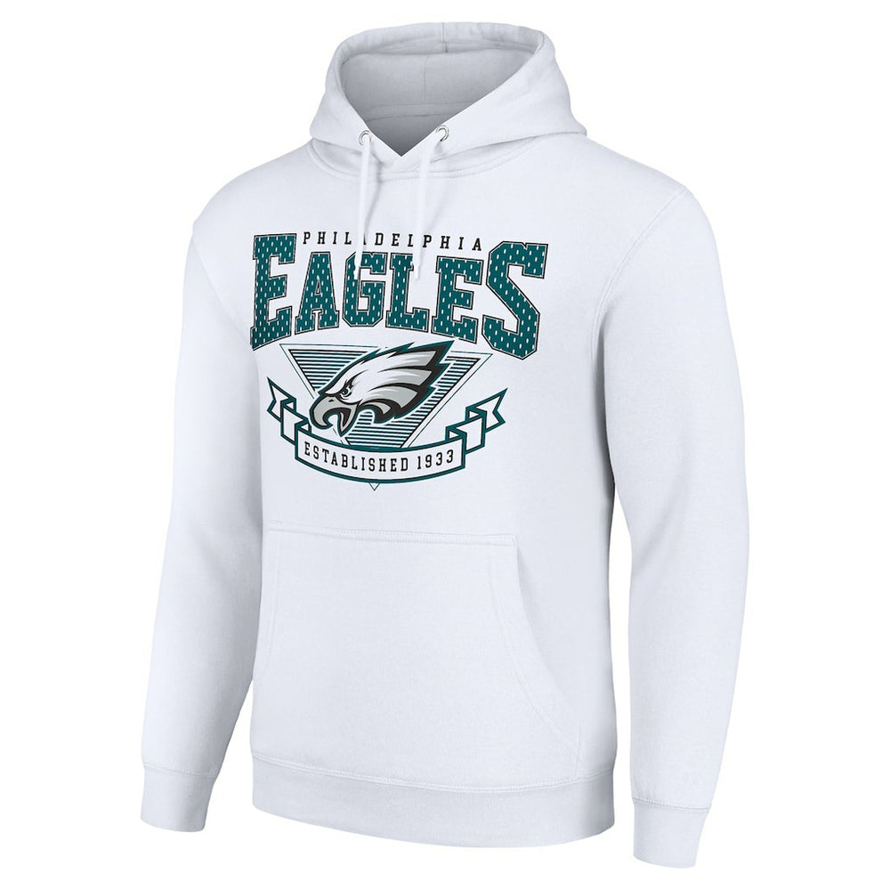 Philadelphia Eagles Starter ‘80s Inspired Pullover Hoodie White - NFL