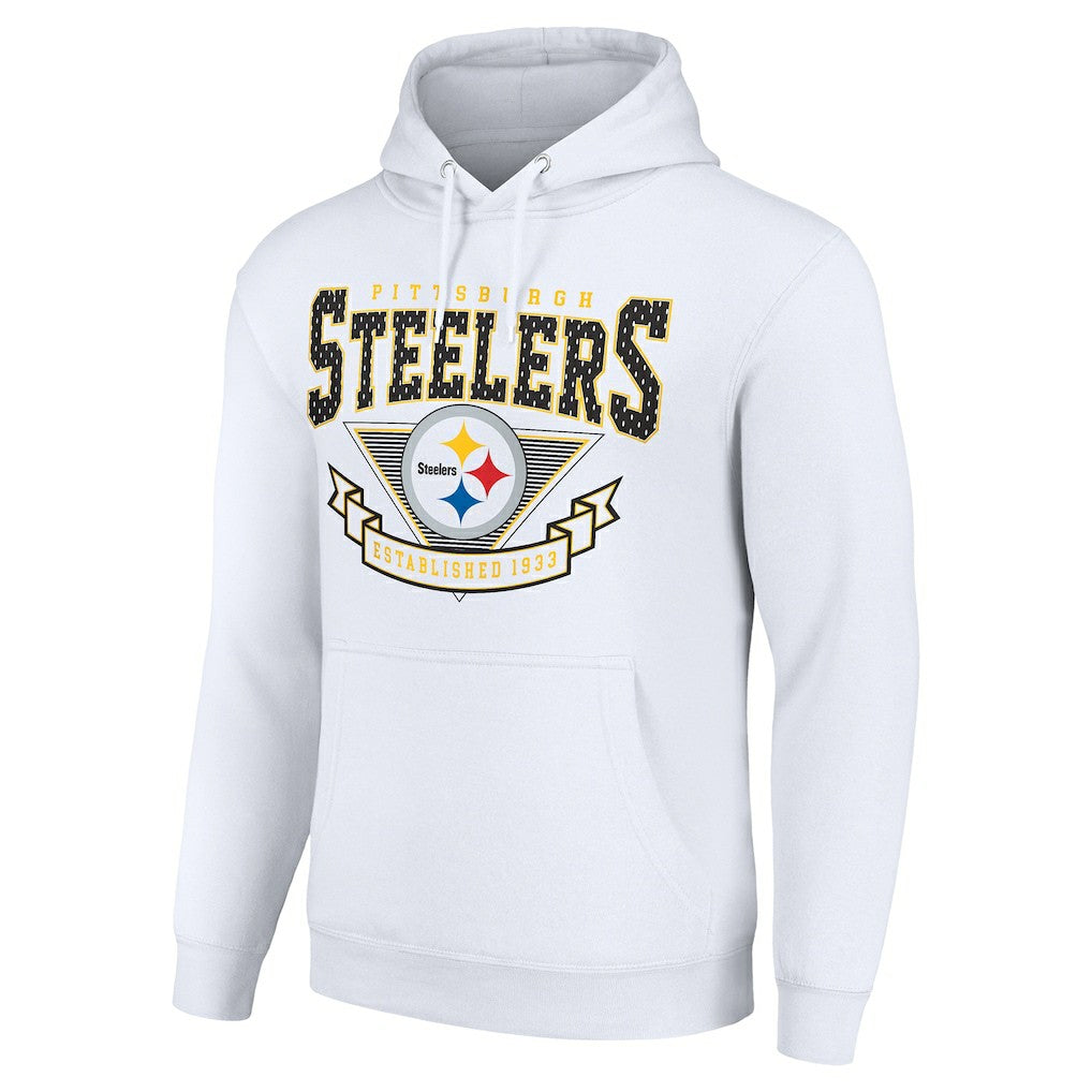 Pittsburgh Steelers Starter ‘80s Inspired Pullover Hoodie White - NFL