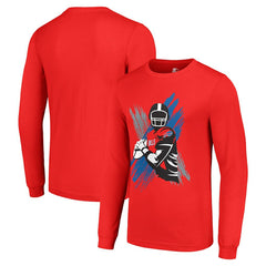 Buffalo Bills Starter Player X Logo Graphic Long Sleeve T-Shirt Red - NFL