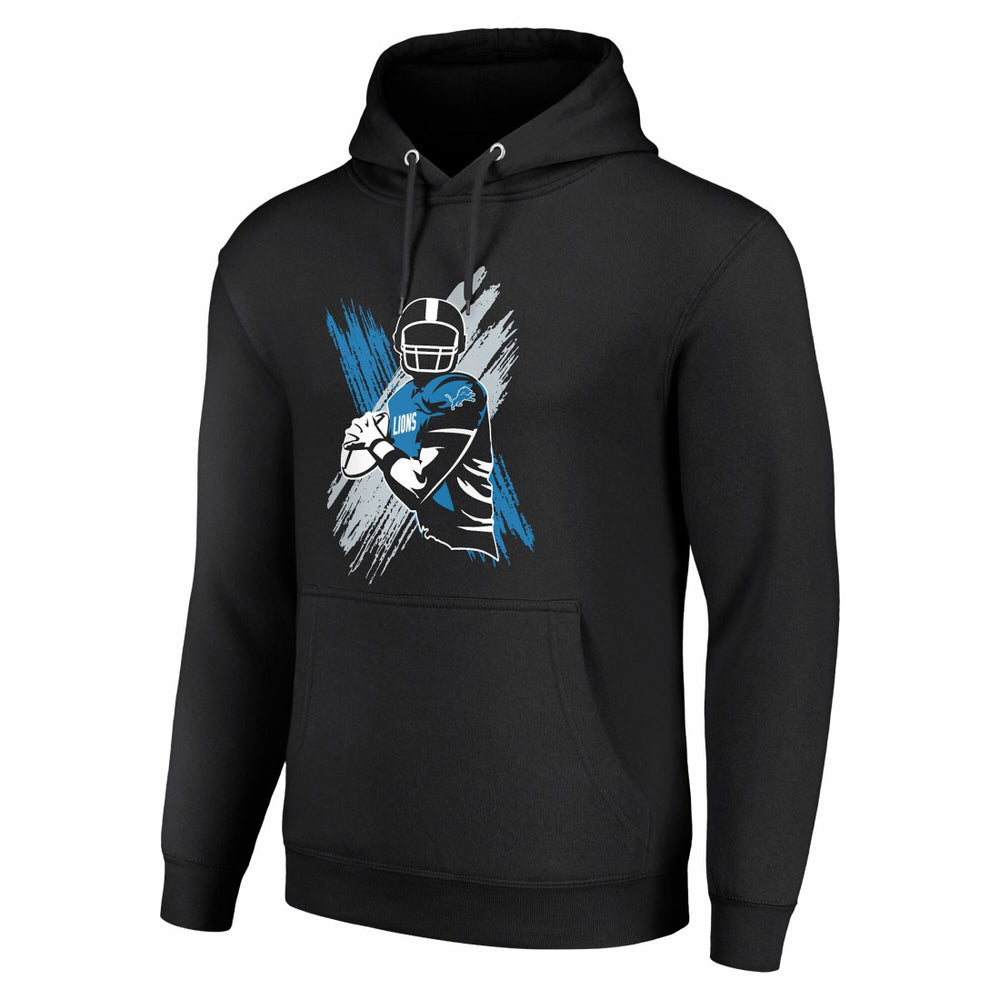 Detroit Lions Starter Player X Fleece Pullover Hoodie Black - NFL