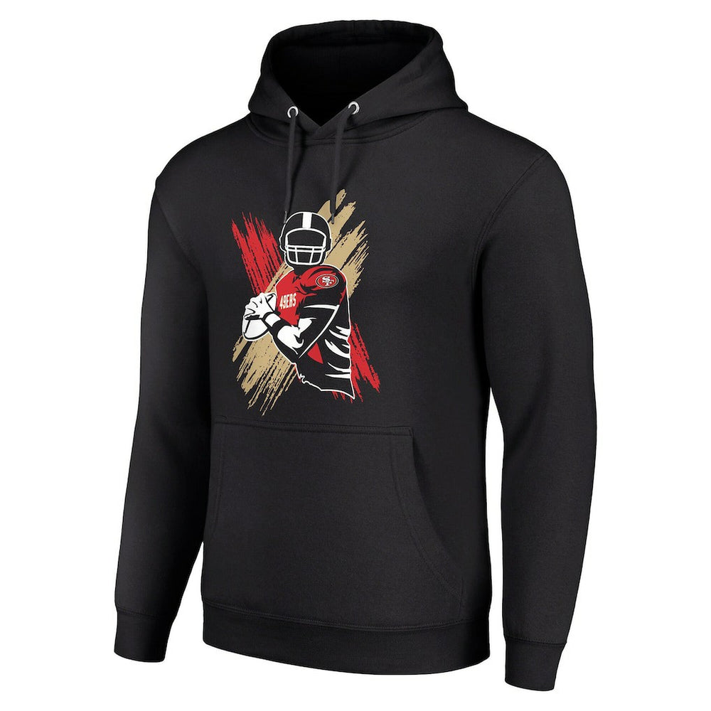 San Francisco 49ers Starter Player X Fleece Pullover Hoodie Black - NFL