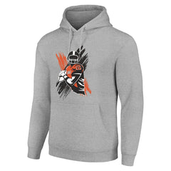Cincinnati Bengals Starter Player X Fleece Pullover Hoodie Heather Gray - NFL
