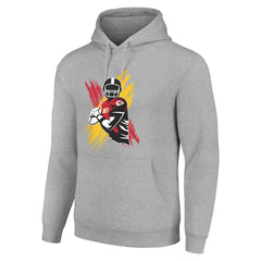 Kansas City Chiefs Starter Player X Fleece Pullover Hoodie Heather Gray - NFL