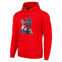 Buffalo Bills Starter Player X Fleece Pullover Hoodie Red - NFL