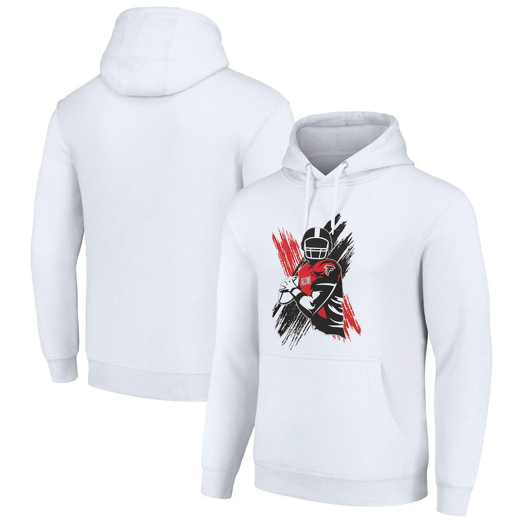 Atlanta Falcons Starter Player X Fleece Pullover Hoodie White - NFL