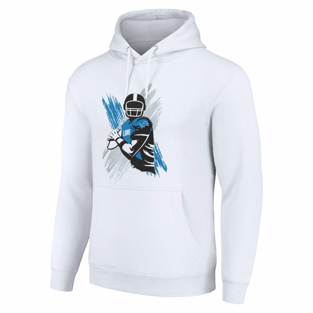 Detroit Lions Starter Player X Fleece Pullover Hoodie White - NFL