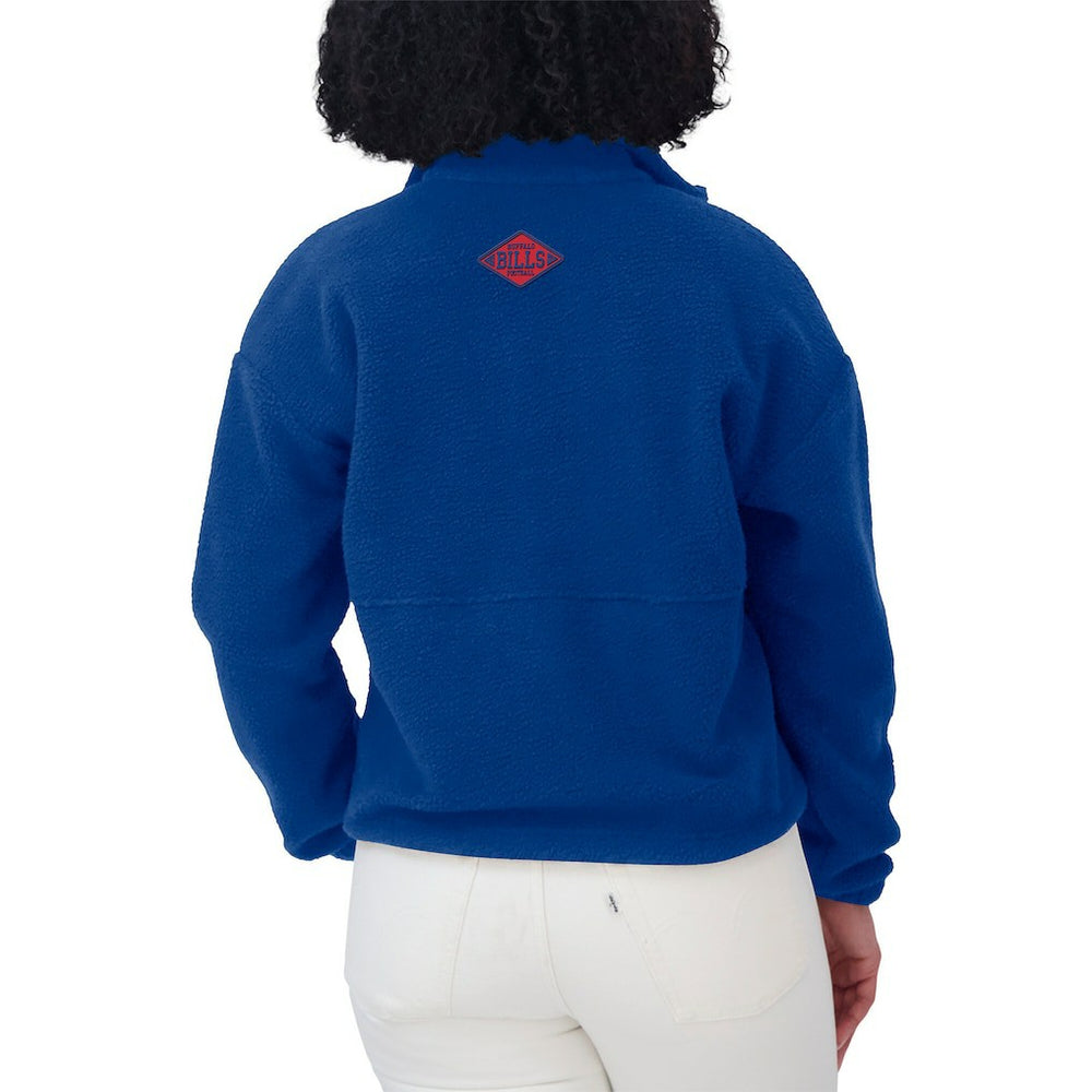 Buffalo Bills WEAR by Erin Andrews Women's Polar Fleece Half-Zip Jacket Royal - NFL