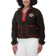 Kansas City Chiefs WEAR by Erin Andrews Women's Polar Fleece Half-Zip Jacket Black - NFL